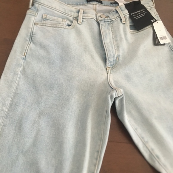 Banana republic denim mid rise light wash jeans - Picture 4 of 6